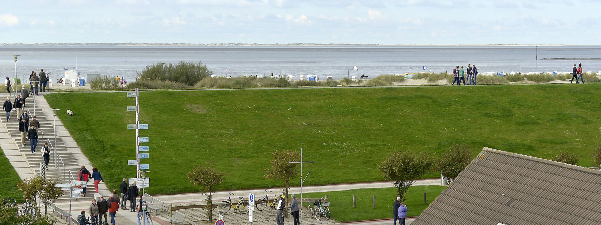 Meerblick Ferienwohnung Inselblick Norddeich